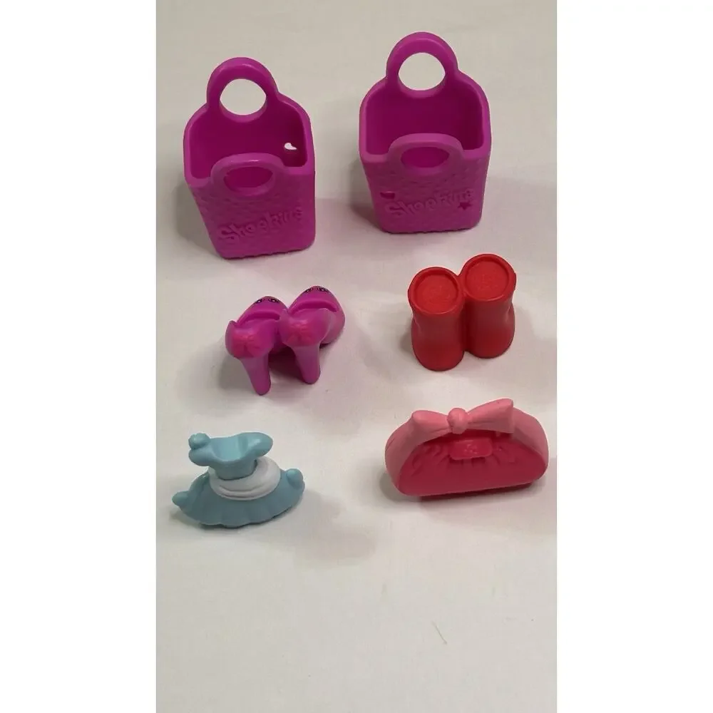 Shopkins for McDonald's Happy Meal Toys Lot of 6 ~ Shoes, Dress, Purse,Boots